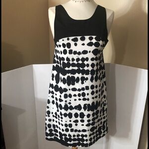 Suki+Solaine Black and White Yoke Dress Size S NWT
